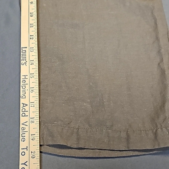 Coldwater Creek Linen Blend Capris, Natural Fit Sz 12 Like New - Picture 11 of 11